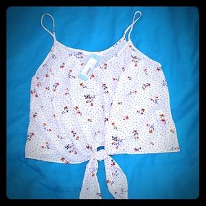 Tie Front Crop Cami Blouse: Stitch Fix,  L…